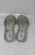 Load image into Gallery viewer, Wild Diva Womens Lounge Silver Slip-On Rhinestone Slide Sandals Size 10
