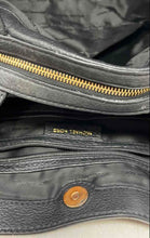 Load image into Gallery viewer, Michael Kors Womens Raven Black Leather Inner Pocket Shoulder Tote Handbag
