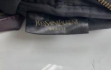 Load image into Gallery viewer, Yves Saint Laurent Beauty Womens Purple Faux Leather Zipper Cosmetic Bag Damaged
