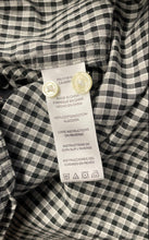 Load image into Gallery viewer, Michael Kors Mens Black White Gingham Cotton Long Sleeve Button-Up Shirt Size M

