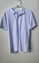 Load image into Gallery viewer, Mania Jeans Mens White Short Sleeve Collared Golf Polo Shirt Size Large
