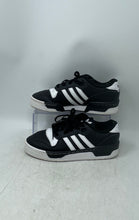Load image into Gallery viewer, Adidas Boys Rivalry Low IF5245 Black Leather Round Toe Sneakers Shoes Size 5
