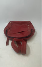 Load image into Gallery viewer, Tommy Hilfiger Womens Red Leather Adjustable Strap Top Handle Backpack
