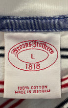 Load image into Gallery viewer, Brooks Brothers Mens Multicolor Striped Cotton Pullover T-Shirt Size Large
