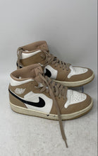 Load image into Gallery viewer, Nike Womens Air Jordan 1 Mid BQ6472-103 White Brown Basketball Sneakers Size 7
