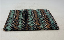 Load image into Gallery viewer, Vera Bradley Womens Brown Green Printed Inner Pockets Trifold Wallet
