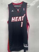Load image into Gallery viewer, Adidas Mens Black Miami Heat #1 Swingman NBA Basketball Jersey Size Large
