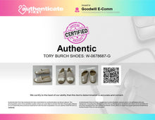 Load image into Gallery viewer, Authentic Tory Burch Womens White Slip-On Espadrille Flat Size 7 Worn
