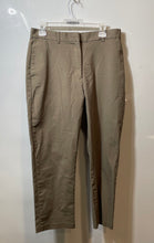 Load image into Gallery viewer, Calvin Klein Womens Brown Flat Front Pockets Straight Leg Chino Pants Size 10
