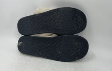Load image into Gallery viewer, Coach Womens Zena Black White Logo Print Round Toe Slip-On Slippers Size 10B

