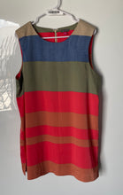 Load image into Gallery viewer, Vince Camuto Womens Multicolor Colorblock Sleeveless Back-Zip Mini Dress Size L

