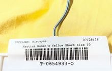 Load image into Gallery viewer, Nautica Womens Yellow Flat Front Slash Pockets Chino Shorts Size 10
