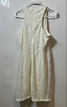 Load image into Gallery viewer, Calvin Klein Womens White Sequin Round Neck Sleeveless Sheath Dress Size 10

