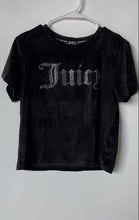 Load image into Gallery viewer, Juicy Couture Womens Black Rhinestone Short Sleeve Pullover Sleepshirt Size XL
