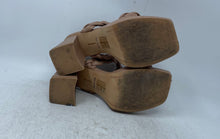 Load image into Gallery viewer, Dolce Vita Womens Ashby Brown Braided Strap Block Heel Platform Sandals Size 8
