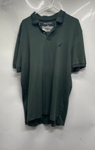 Load image into Gallery viewer, Nautica Mens Dark Green Navy Blue Cotton Short Sleeve Polo Shirt Size XL
