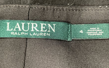 Load image into Gallery viewer, Lauren Ralph Lauren Womens Black Side Zip Straight &amp; Pencil Skirt Size 4
