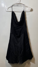 Load image into Gallery viewer, Zara Womens Black Halter Neck Sleeveless Back Zip Mini Dress Size Small
