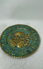 Load image into Gallery viewer, Copper Green And Gold Color Round Decorative Wall Plaque 3 Pieces
