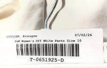 Load image into Gallery viewer, H&amp;M Womens Off White Flat Front Slash Pockets Straight Leg Dress Pants Size 10
