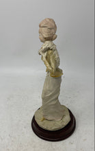 Load image into Gallery viewer, 1984 A Belcari Lady On A Wooden Base Tabletop Decorative Figurine Collectible
