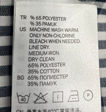 Load image into Gallery viewer, H&amp;M Mens Black White Gingham Long Sleeve Slim Fit Easy-Iron Button-Up Shirt Sz S
