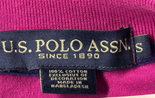 Load image into Gallery viewer, US Polo Assn. Mens Purple Cotton Short Sleeve Collared Polo Shirt Size Small
