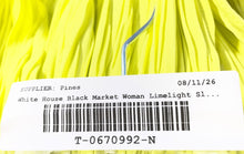 Load image into Gallery viewer, White House Black Market Womens Green Limelight Crinkle Tank Top Sz 12 With Tag
