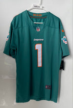 Load image into Gallery viewer, Nike Mens Green Miami Dolphins Tua Tagovailoa # 1 NFL Jersey Size Medium W/Tag
