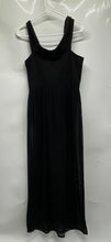 Load image into Gallery viewer, Express Womens Black Square Neck Sleeveless Side Zip A-Line Dress Size Large
