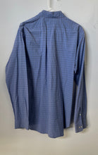 Load image into Gallery viewer, Ralph Lauren Mens Blue Plaid Cotton Classic Fit Dress Shirt Size M 15 1/2
