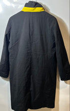 Load image into Gallery viewer, Incentex Womens Black And Yellow Long Sleeve Pockets Raincoat Size Medium

