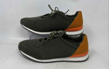 Load image into Gallery viewer, Perry Ellis Mens Contrast Green Orange Lace-Up Low Top Running Shoes Size 7.5
