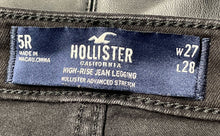 Load image into Gallery viewer, Hollister Womens Black High-Rise Stretch Pockets Legging Jeans Pants Sz W27/L28
