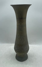 Load image into Gallery viewer, Vintage Set Of 2 Pcs Gold-Tone Printed Collectible Brass Copper Vase
