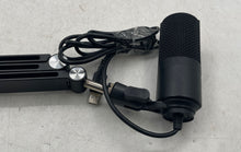 Load image into Gallery viewer, Fifine Black Studio Condenser Microphone With Adjustable Boom Arm Stand
