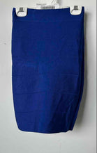 Load image into Gallery viewer, Bebe Womens Blue Knitted Back Zip Straight &amp; Pencil Skirt Size XS
