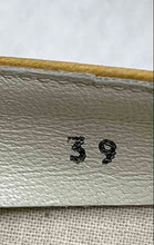 Load image into Gallery viewer, Samo Roma Womens Yellow Leather Slip-On Wedge Espadrille Heels Size 39
