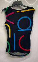 Load image into Gallery viewer, Calvin Klein Womens Black Signature Printed Sleeveless Ruched Tank Top Size XS
