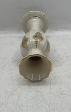 Load image into Gallery viewer, Lenox Ceramic White Gold Trim Printed Home Decor Collectible Mini Vase
