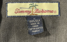 Load image into Gallery viewer, Tommy Bahama Mens Gray Leaf Print Silk Short Sleeve Button-Up Shirt Size M
