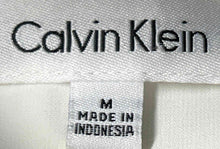 Load image into Gallery viewer, Calvin Klein Womens White Sleeveless Ruffled Front Blouse Top Size Medium
