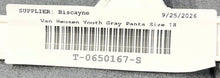 Load image into Gallery viewer, Van Heusen Youth Gray Flat Front Slash Pocket Dress Pants Sz 18 Husky With Tags

