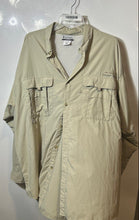 Load image into Gallery viewer, Columbia Mens Beige PFG Bahama II Long Sleeve Collared Button-Up Shirt Size XXL
