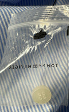 Load image into Gallery viewer, Tommy Hilfiger Mens Blue Striped Long Sleeve Collared Button-Up Shirt Size XL
