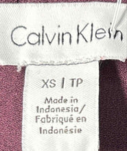 Load image into Gallery viewer, Calvin Klein Womens Purple Long Sleeve Henley Neck Blouse Top Size XS/TP
