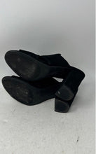 Load image into Gallery viewer, Christian Siriano For Payless Womens Alyse Black Suede Mule Heels Size 6.5
