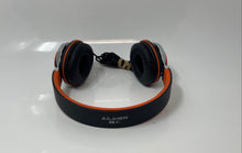 Load image into Gallery viewer, Ailihen Black Orange Foldable Wired Over The Ear Headphones Not Tested

