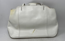 Load image into Gallery viewer, Brian Atwood Womens White Leather Inner Pockets Double Handle Tote Handbag
