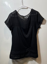 Load image into Gallery viewer, Banana Republic Womens Black Short Sleeve Blouse Top Size Large

